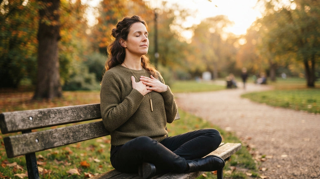 Taking a deep breath outdoors instead of a smoke break
