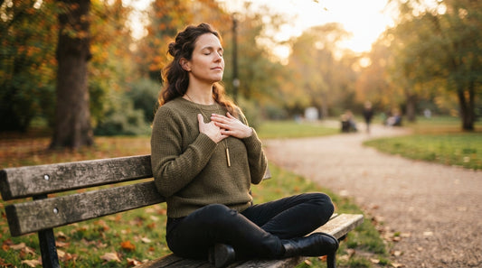 Taking a deep breath outdoors instead of a smoke break