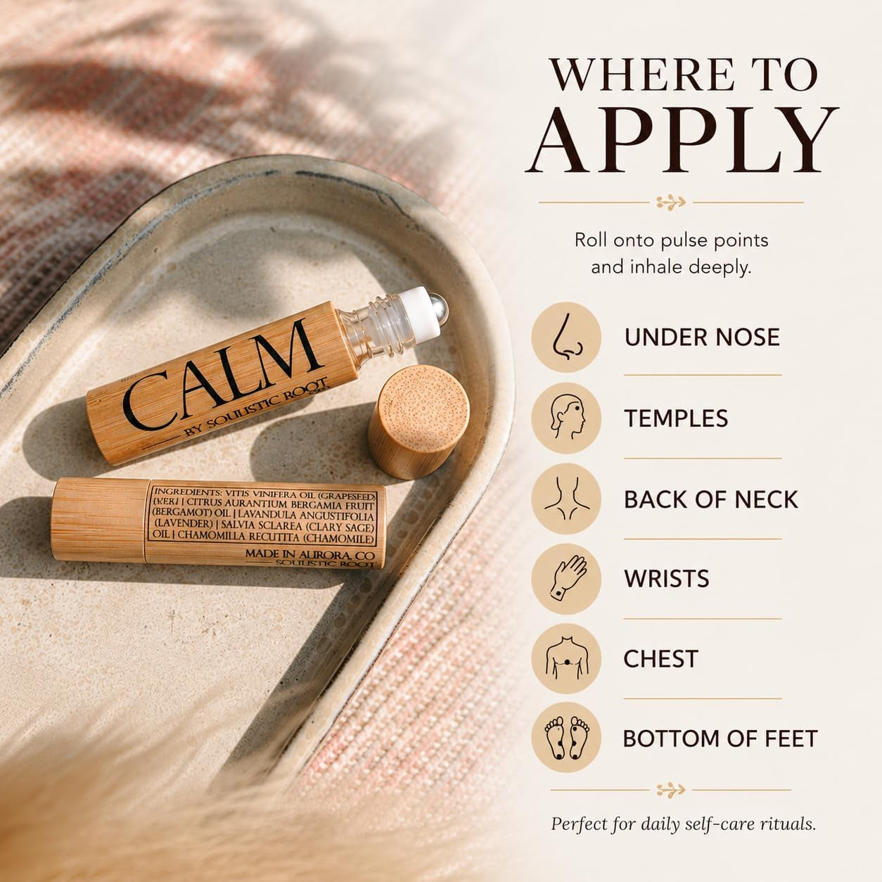 QuitNatural calm essential oil roll-on