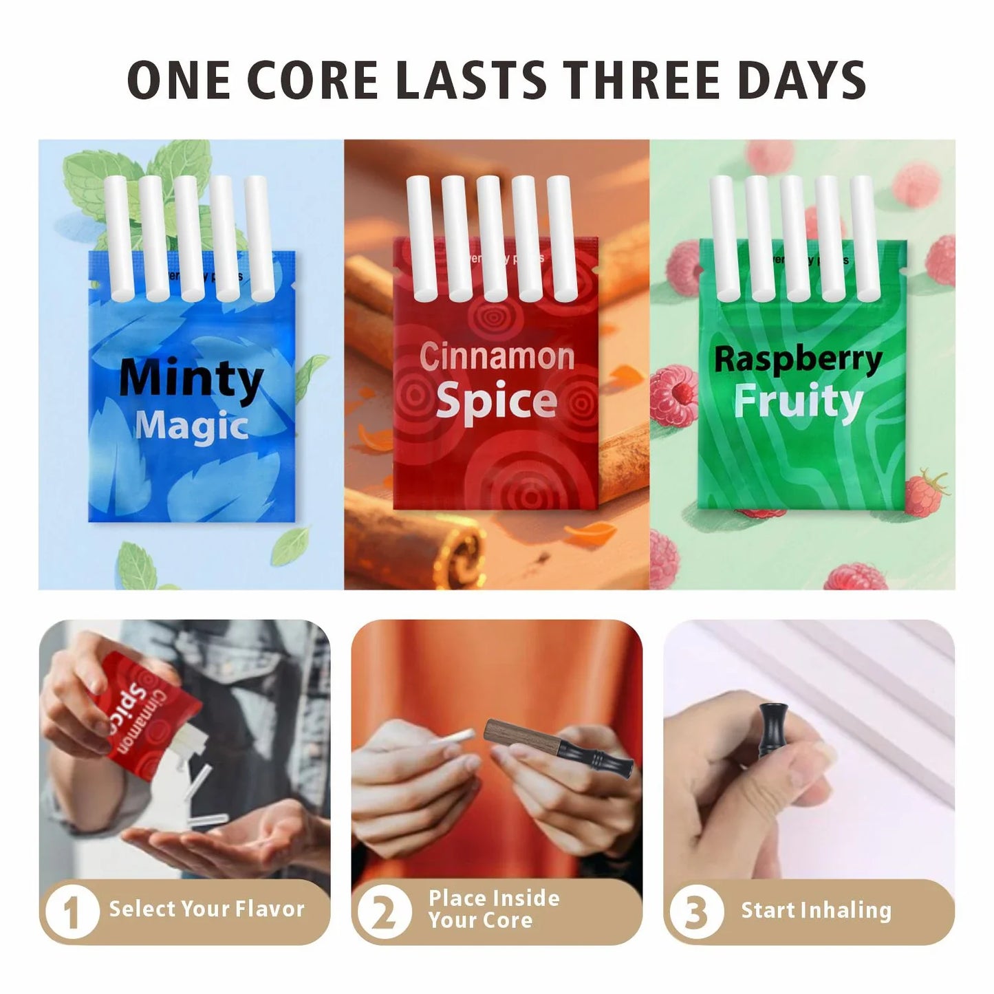 Nicotine-Free Wooden Inhaler Stick