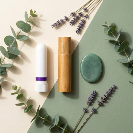 Pocket Calm Trio — aroma inhalers, calm roll-on, and worry stones