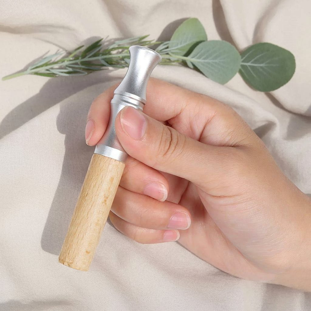 Wooden inhaler with Maple, Olive and Walnut flavour sets