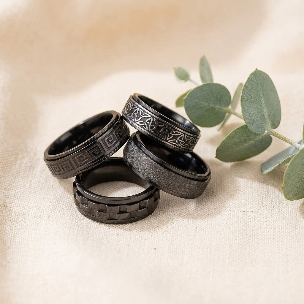 Spinner Ring Set — Calm at Your Fingertips
